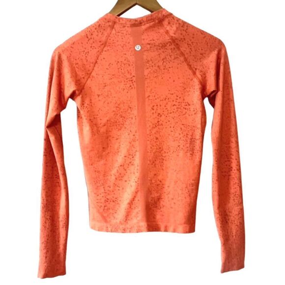 Lululemon Swiftly Tech Long Sleeve Shirt 2.0 Race Length *Highlight Orange - Picture 5 of 9
